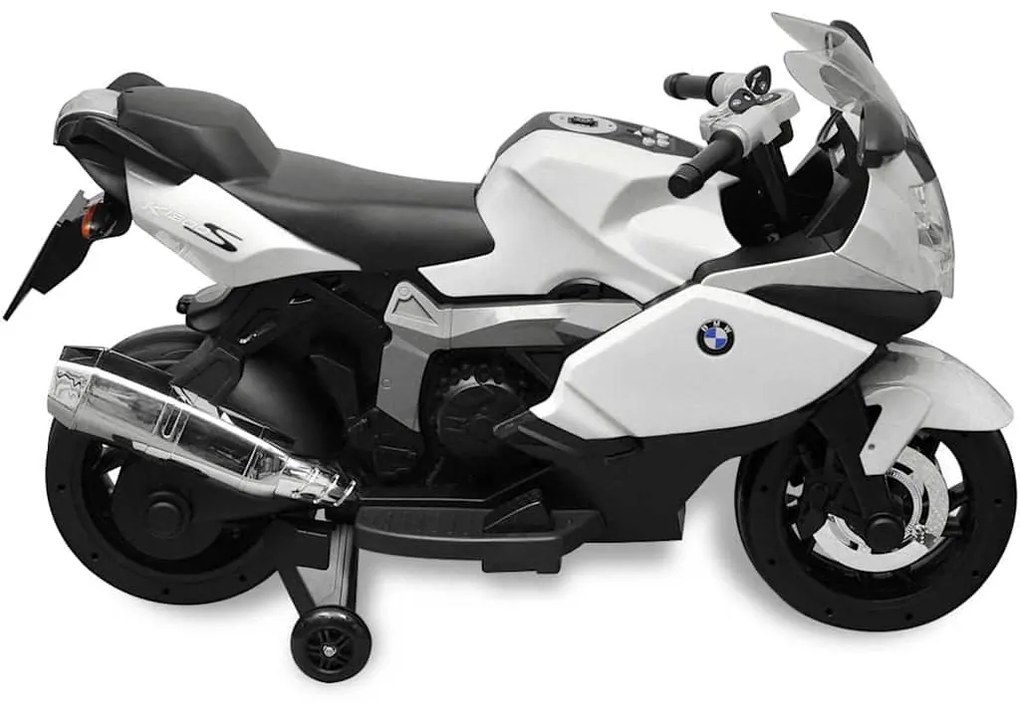 vidaXL BMW 283 Ηλεκτροκίνητη Μηχανή για Παιδιά Λευκή 6 V