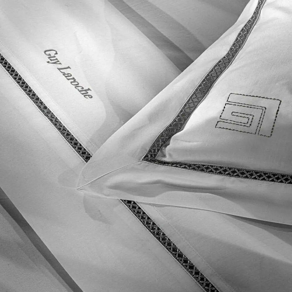 Σεντόνια Blend (Σετ 4τμχ) Cement Guy Laroche King Size 270x280cm 100% Cotton Satin