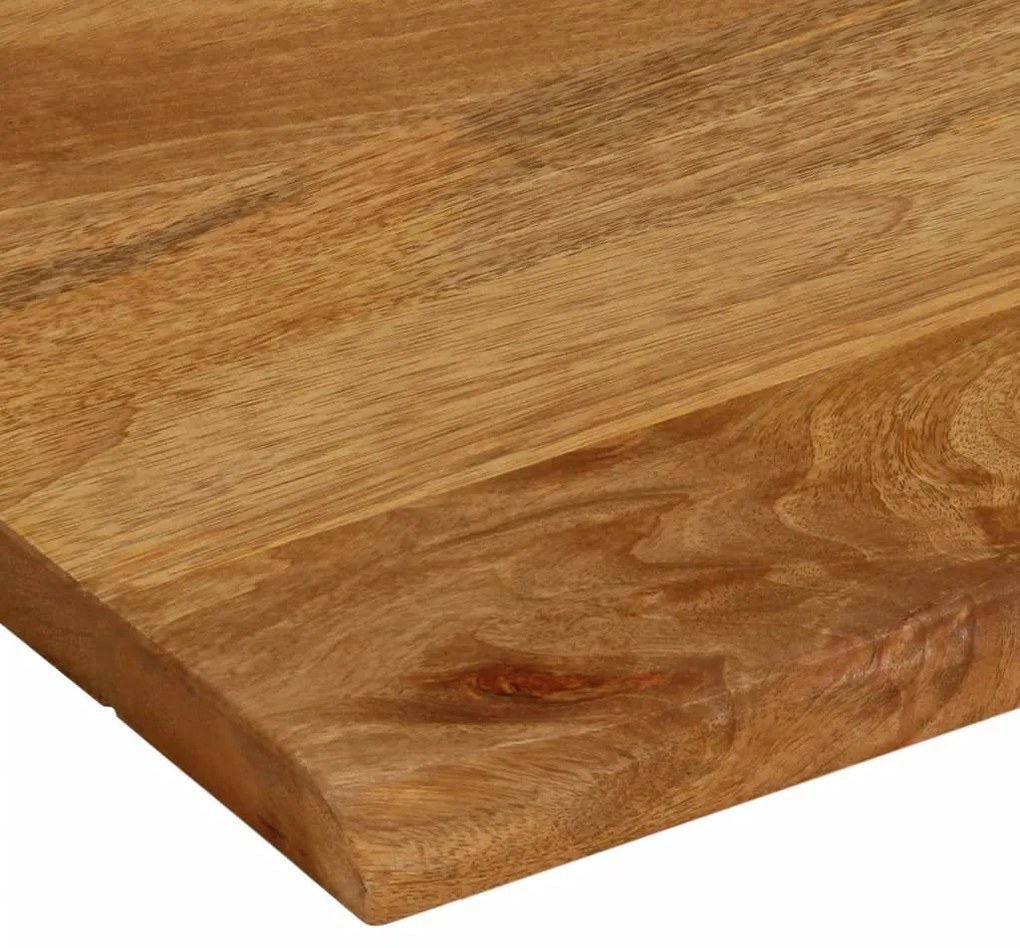 vidaXL Επιφάνεια Τραπεζιού 80x80x2,5 εκ. Live Edge Μασίφ Ξύλο Μάνγκο