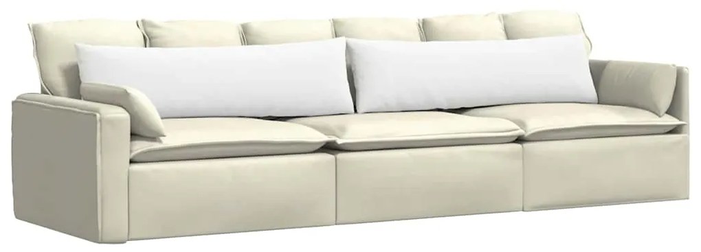 vidaXL Μαξιλάρι Καναπέ 2 pcs Λευκό 145 x 40 εκ. ύφασμα