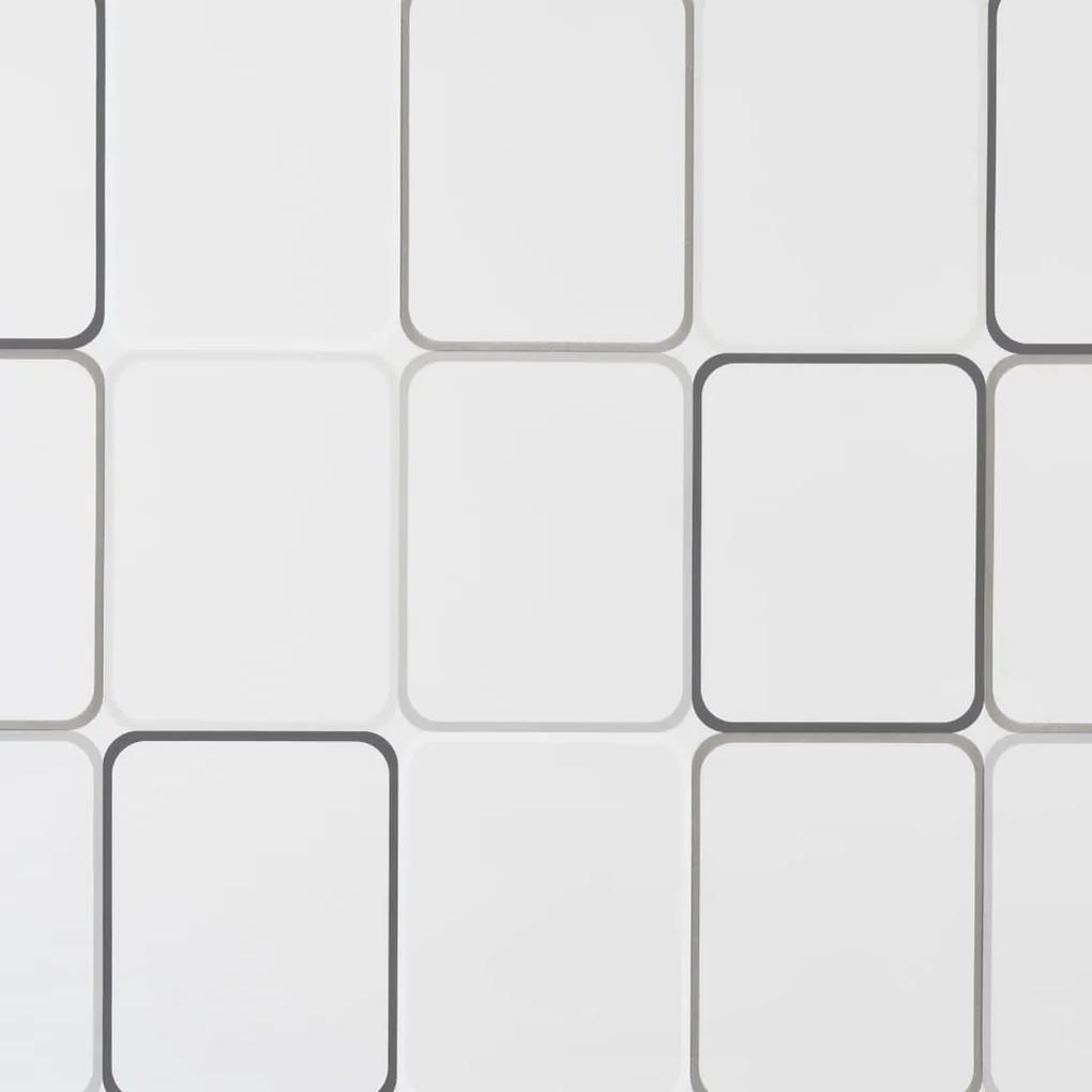 Κουρτίνα Μπάνιου Ρολό Τετράγωνο Σχέδιο 80 x 240 εκ. - Λευκό