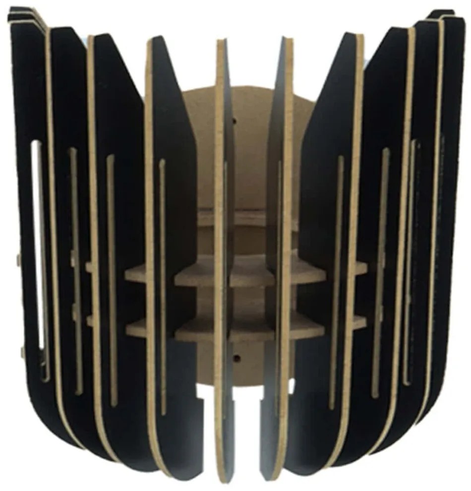 Φωτιστικό Τοίχου - Απλίκα 390FLH2129 18,5x16x20cm E27 40W Black Opviq