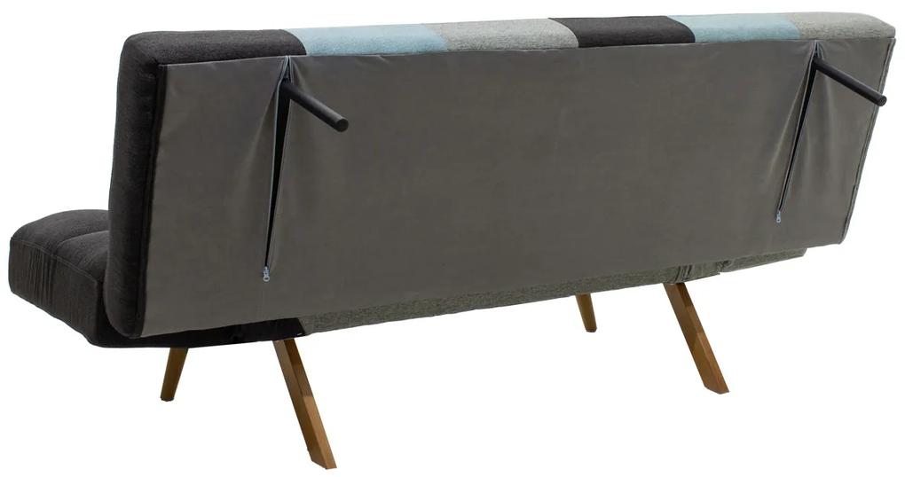 Καναπές - κρεβάτι 3θέσιος Freddo pakoworld με ύφασμα πολύχρωμο 182x81x84εκ - Ύφασμα - 024-000005