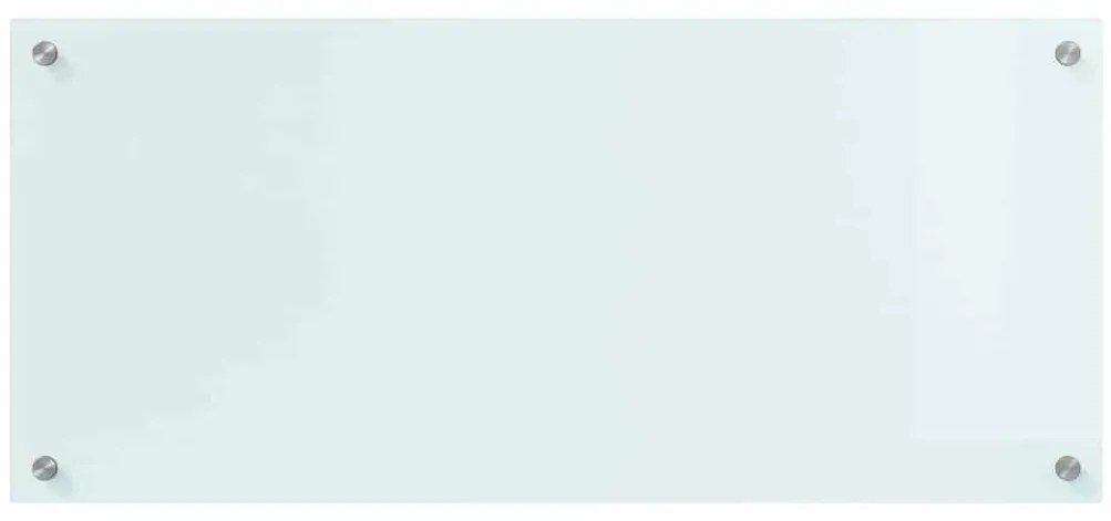 vidaXL Πίσω Πάνελ Κουζίνας Λευκό 90 x 40 cm σκληρυμένο γυαλί