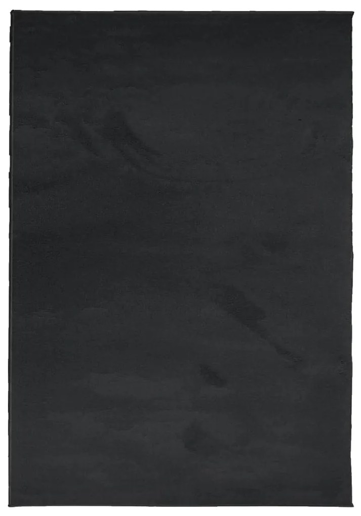 vidaXL Χαλί OVIEDO με Κοντό Πέλος Μαύρο 160 x 230 εκ.