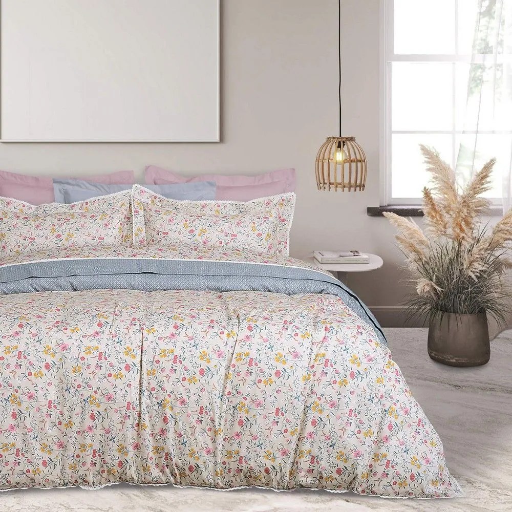 Σεντόνια 1681 (Σετ 4τμχ) Beige-Pink Das Home Υπέρδιπλo 230x260cm 100% Cotton Satin