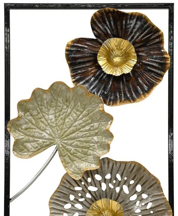 ΜΕΤΑΛΛΙΚΟ ΔΙΑΚΟΣΜΗΤΙΚΟ ΤΟΙΧΟΥ Fylliana Leafs FL154 ΧΡΥΣΟ-ΓΚΡΙ-ΜΑΥΡΟ ΧΡΩΜΑ 31x2x90εκ