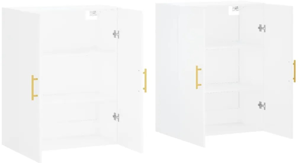 vidaXL Ντουλάπια Τοίχου 2 τεμ. Λευκά 69,5 x 34 x 90 εκ.