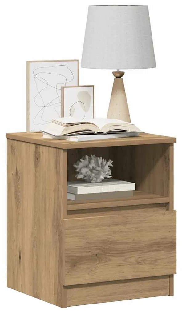 vidaXL Κομοδίνο ντουλάπι Artisan Oak 40x40x50 cm Κατασκευασμένο ξύλο