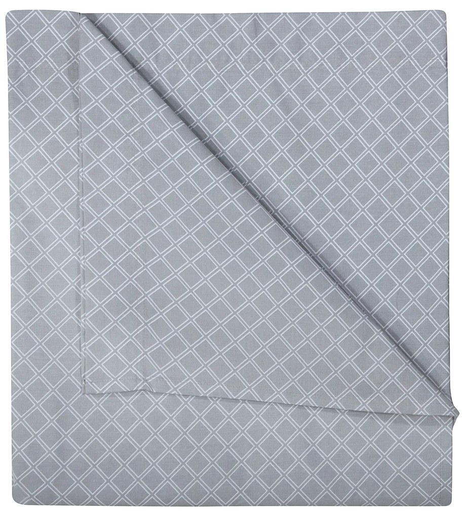 Σεντόνι Μεμονωμένο Polycotton Υπέρδιπλο 240x260εκ. Loft 2510 Γκρι Greenwich Polo Club