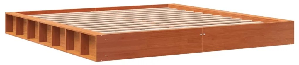 vidaXL Σκελετός Κρεβ. Χωρίς Στρώμα Καφέ Κεριού 180x200 εκ Μασίφ Πεύκο