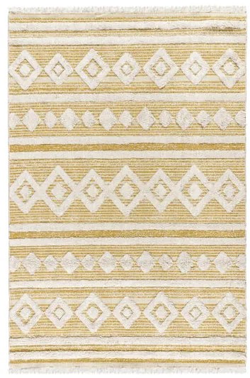 Beauty Home Χαλί βαμβακερό Morocotton 9239 Κίτρινο 150x220