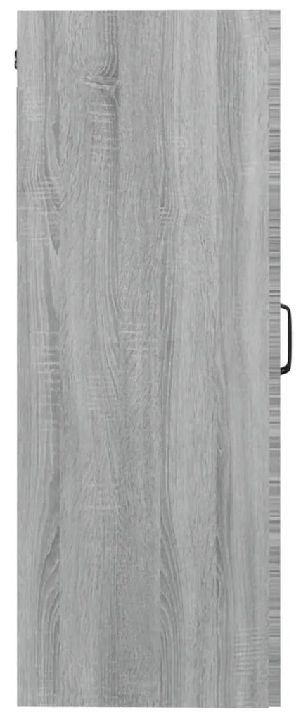 vidaXL Ντουλάπι Τοίχου Κρεμαστό Γκρι sonoma 69,5x34x90 εκ.