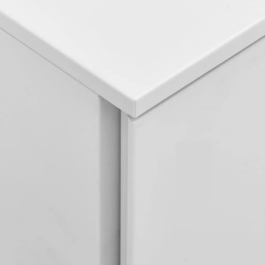 vidaXLΑρχειοθήκη Φορητή Ανοιχτό Γκρι 39 x 45 x 60 εκ. Ατσάλινη