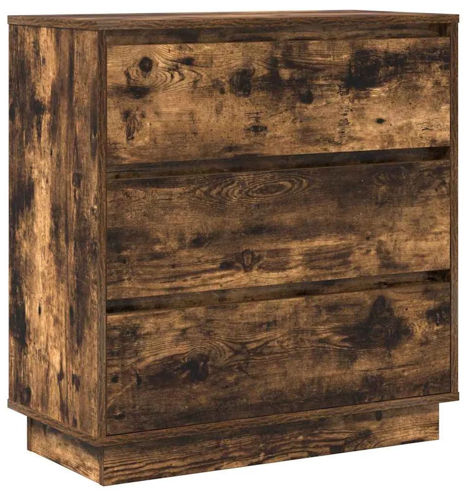 vidaXL Κομοδίνο με Καπνιστή δρυς 71 x 34.5 x 75 εκ. Επεξεργασμένο ξύλο