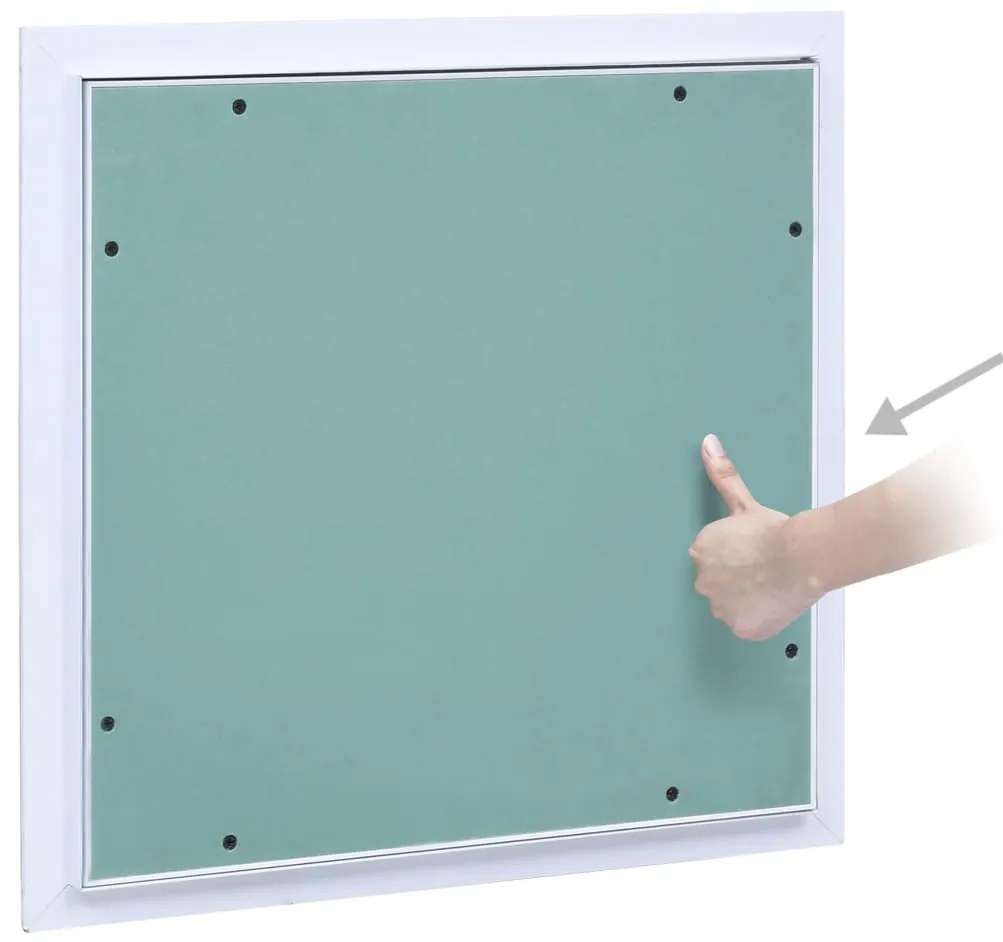 vidaXL Θυρίδα Επίσκεψης Γυψοσανίδας 400 x 400 χιλ. Σκελετός Αλουμινίου