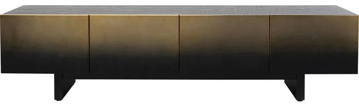 Έπιπλο TV  Prezioso Μεταλλικό Μαύρο Χρυσό 180x40x45εκ. - Μαύρο
