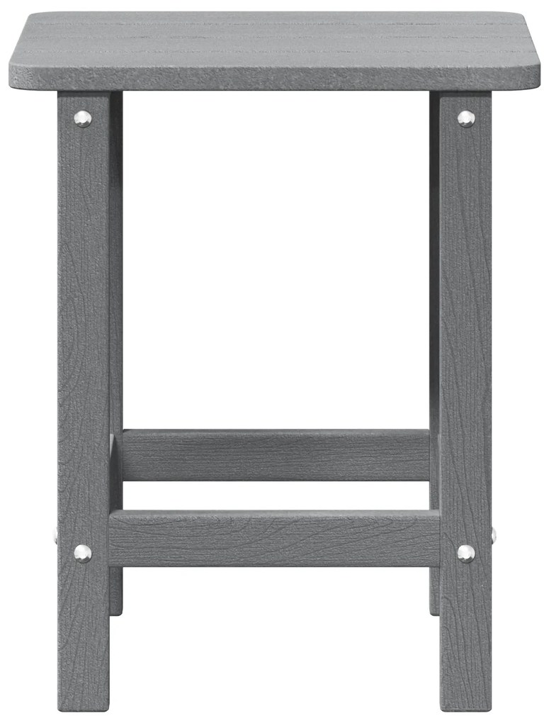 vidaXL Τραπέζι Παγκάκι Adirondack Ανοιχτό Γκρι 38x38x45 εκ HDPE