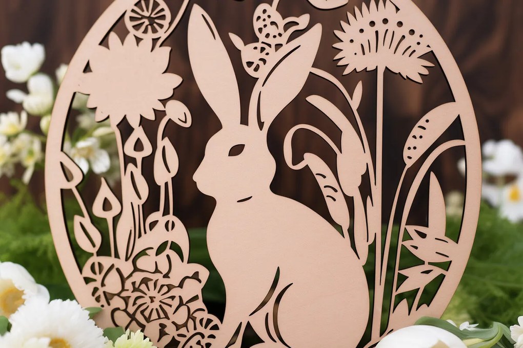 Σετ των 3 Intra απο ξύλο plywood 3mm-4mm πάχος - Cricut Πασχαλινό Laser Cut   Δίασταση 4x4 cm INTRAFABR-90879497