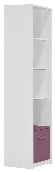 MATIS Βιτρίνα ντουλάπα Kinder 1V Λευκό Βιολετί Matis643961