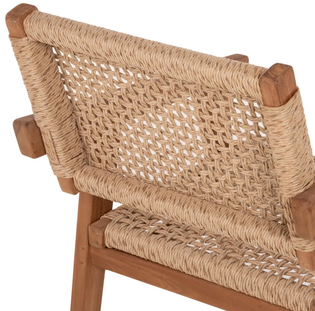 Καρέκλα-Πολυθρόνα C9403.01 Μασίφ Ξύλο Teak Φυσικό 54x60x85Y ΕΚ. 54x60x85 εκ.