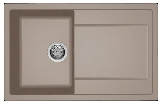 Νεροχύτης κουζίνας LIFE 300 Tortora 43 ELLECI 79x50cm