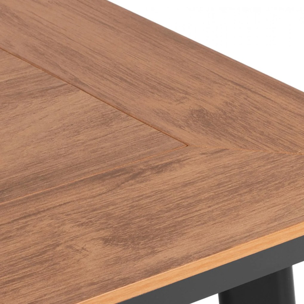 Τραπέζι TABER Αλουμινίου Ανθρακί με Επιφάνεια Polywood 120x80x72,5Υ εκ. 120x80x72.5 εκ.