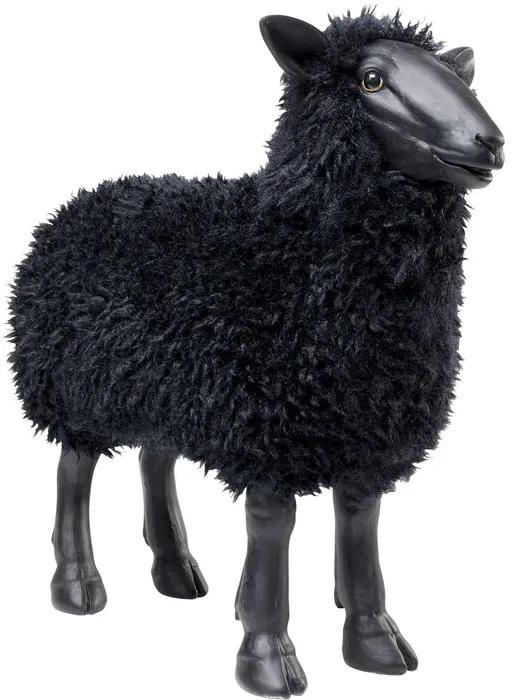 Διακοσμητικό Πρόβατο  Bathilde Μαύρο 54εκ. - Μαύρο