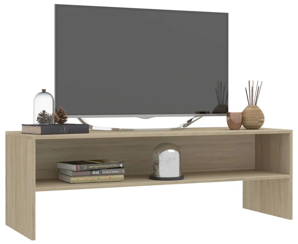 vidaXL Έπιπλο Τηλεόρασης Sonoma Δρυς 120x40x40 εκ. από Επεξ. Ξύλο