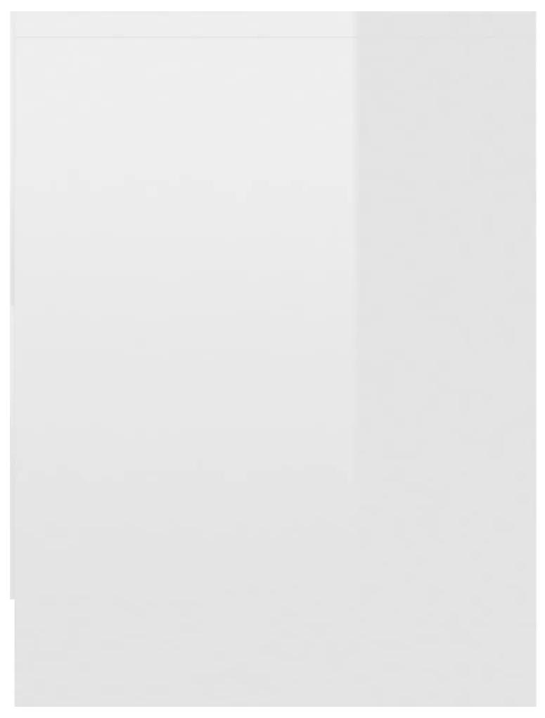 vidaXL Κομοδίνα 2 τεμ. Γυαλιστερό Λευκό 40x30x40 εκ. από Μοριοσανίδα