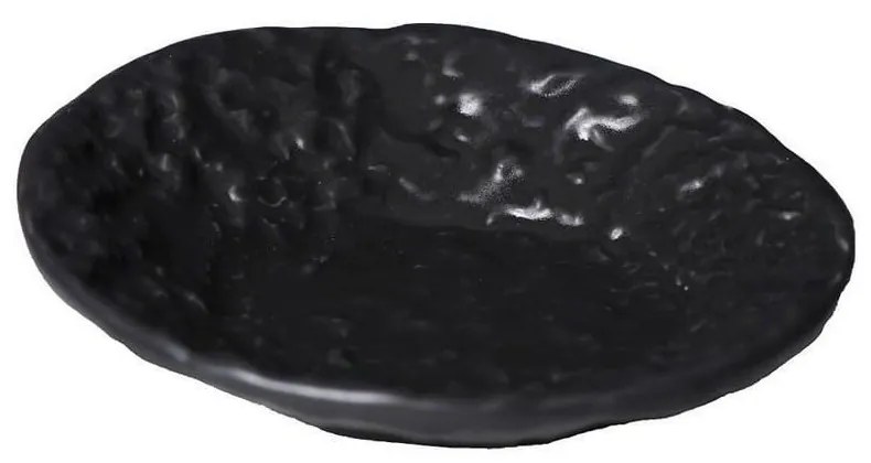 Πιάτο Στρογγυλό Βαθύ Volcano Σετ 6 τμχ Qab116K6 Φ23cm Black Espiel Porcelain