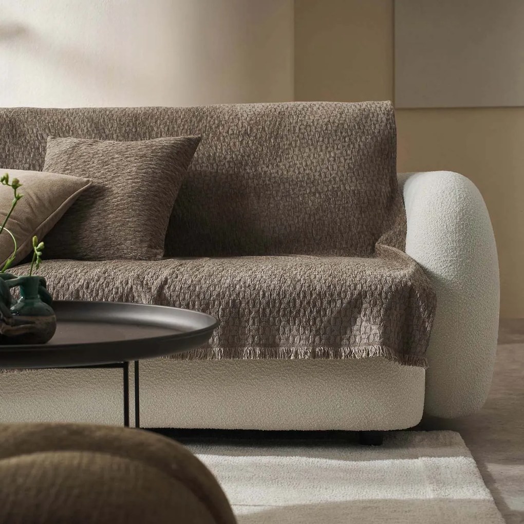 Ριχτάρι Καναπέ Διθέσιου (180x250) Gofis Home Ondine Brown 184/13