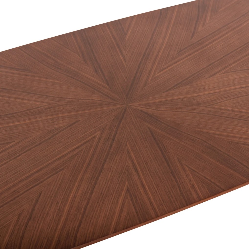 Τραπέζι Σαλονιού Riner MDF Σε Καρυδί Χρώμα 120x60x45Υεκ.