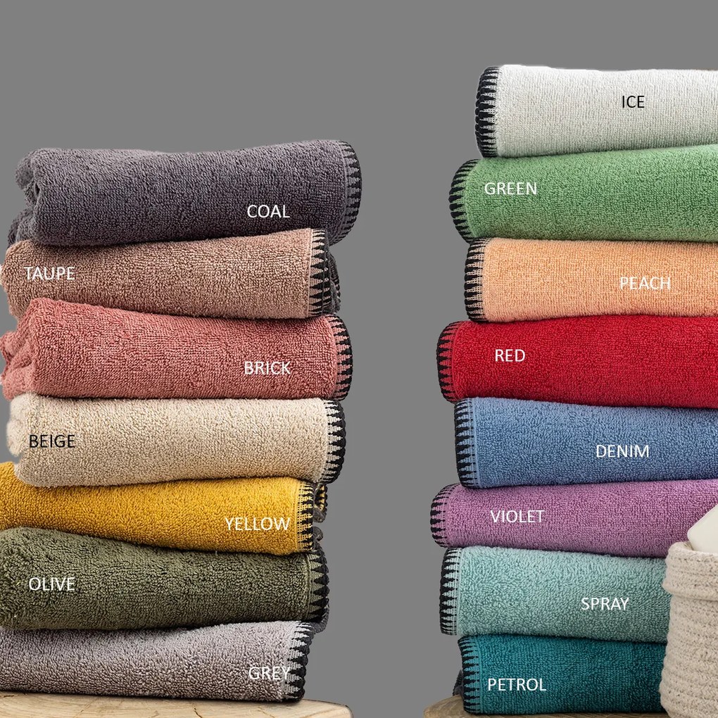 Πετσέτες Μπάνιου (Σετ 3τμχ) Palamaiki Towels Brooklyn 500gsm Πορτοκαλί