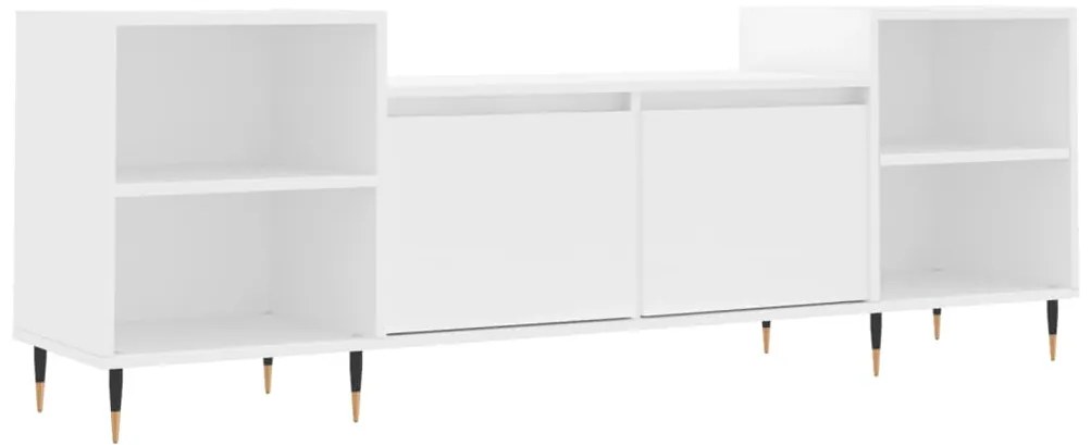 vidaXL Έπιπλο Τηλεόρασης Λευκό 160 x 35 x 55 εκ. Επεξεργασμένο Ξύλο