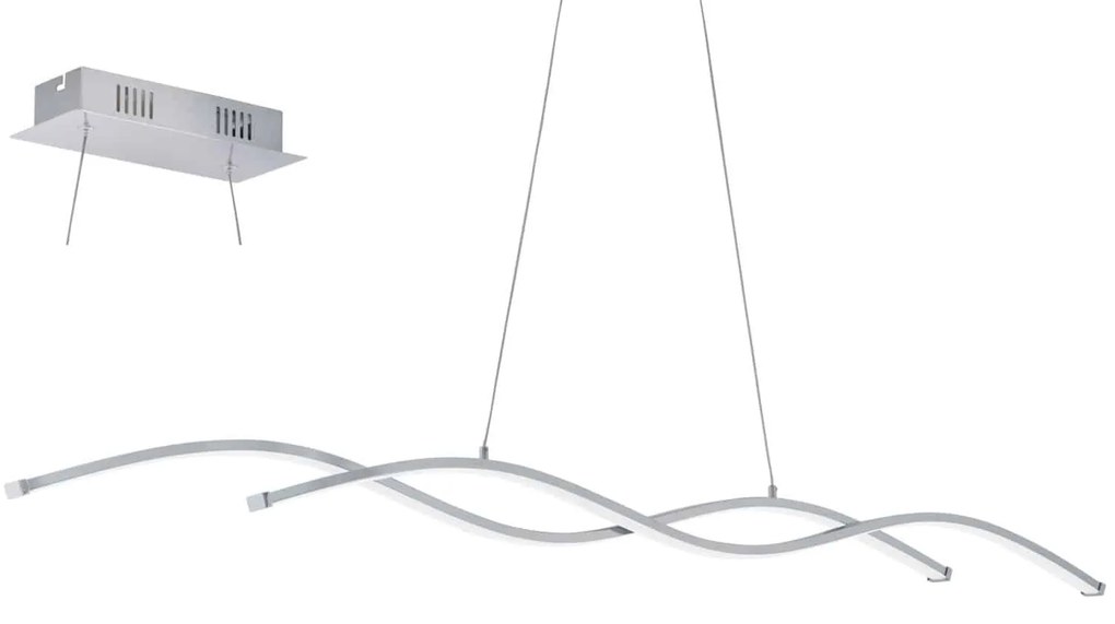 Φωτιστικό Οροφής Led Lasana 2 96104 White Eglo Aluminium, Polypropylene