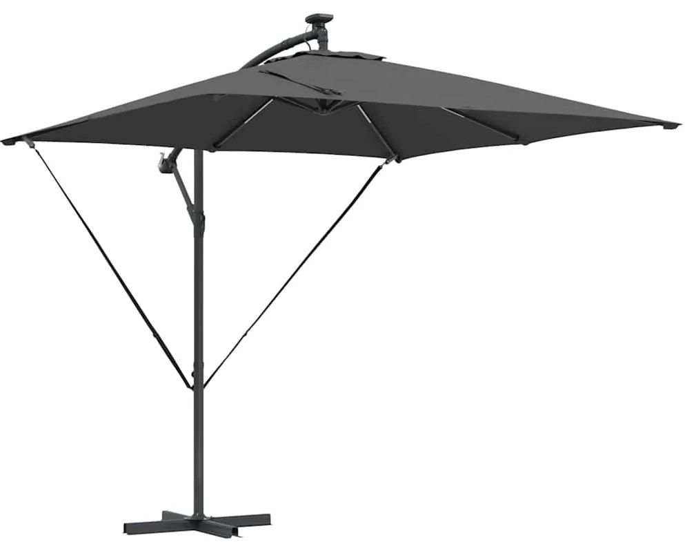 vidaXL Ομπρέλα Cantilever Banana Ανθρακί 249 x 249 x 250 εκ.