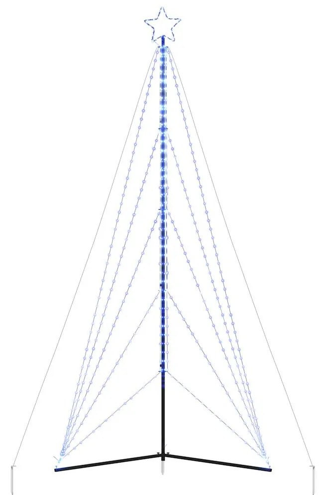 vidaXL Χριστουγεννιάτικο δέντρο LED 615 LED μπλε 404,5 εκ.