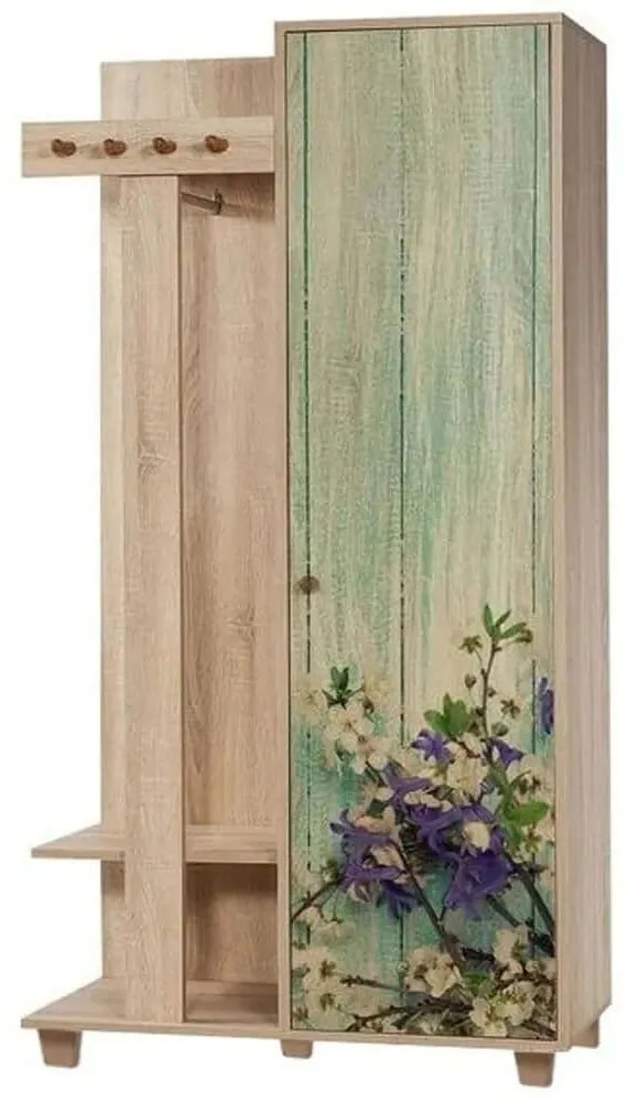 Έπιπλο Εισόδου Garmanto 869VEL4840 90x36x192cm Multi Μοριοσανίδα,Ξύλο