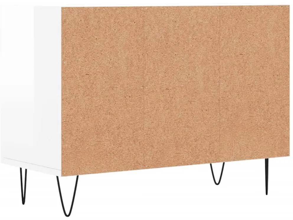 vidaXL Έπιπλο Τηλεόρασης Γυαλ. Λευκό 69,5x30x50 εκ. Επεξεργασμένο Ξύλο