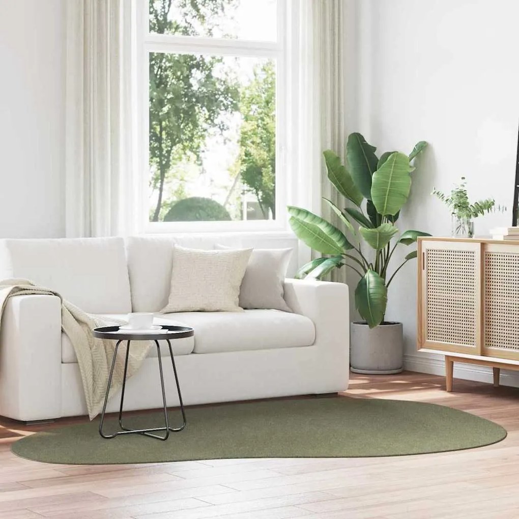 vidaXL Χαλί HUARTE Δασικό Πράσινο 160 x 230 cm Πολυεστέρας