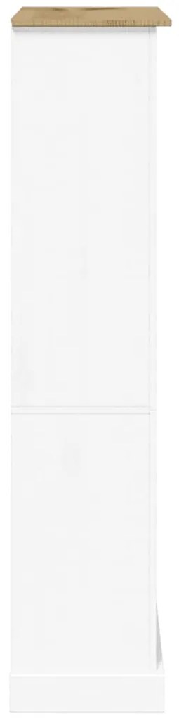 vidaXL Βιβλιοθήκη 5 Επ. Μεξικ. Στιλ Corona Λευκό 81x40x170 εκ.