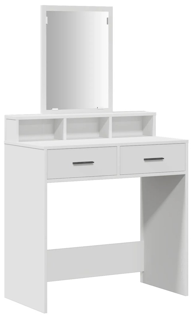 vidaXL Τουαλέτα με Συρτάρια Λευκή 79x41x140 εκ