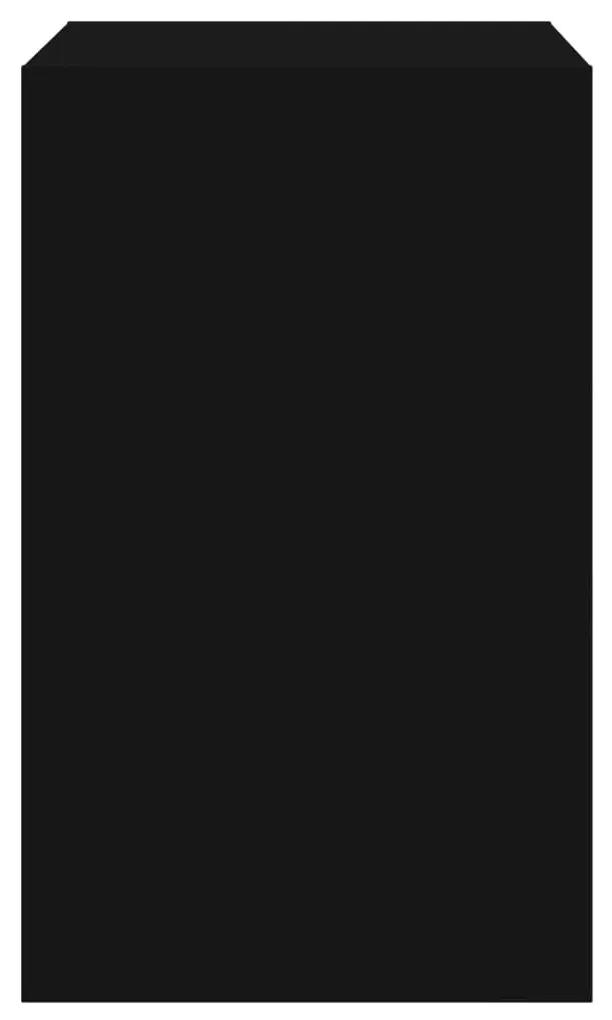 Παπουτσοθήκη Μαύρη 60x42x69 εκ. από Επεξεργασμένο Ξύλο - Μαύρο