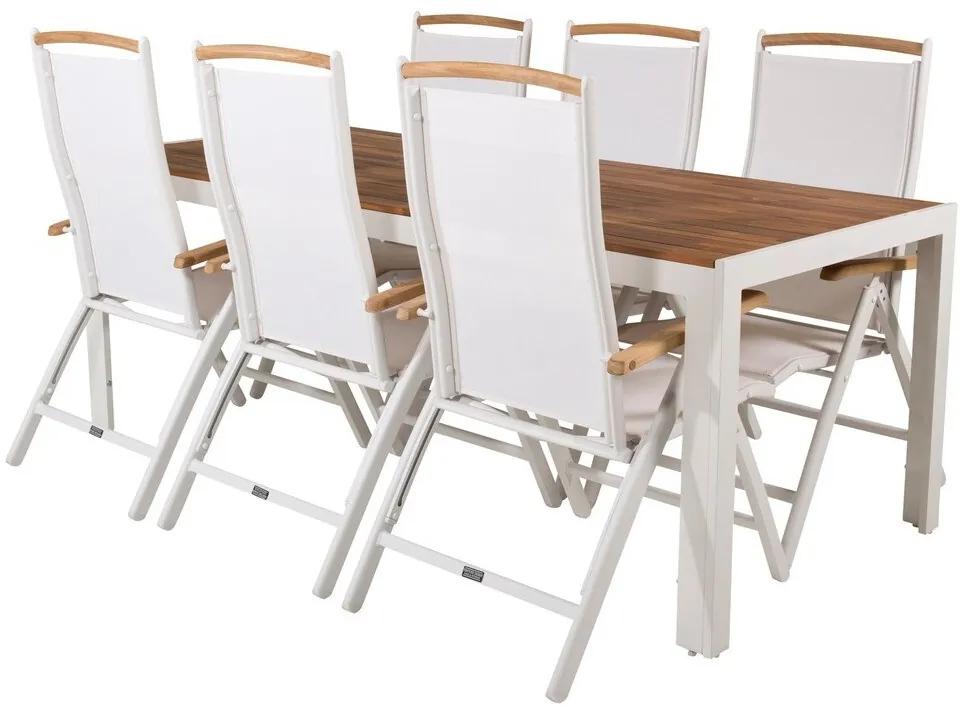 Σετ Τραπέζι και καρέκλες Dallas 613, Ξύλο, Μέταλλο, Ξύλο: Ακακία | Epipla1.gr