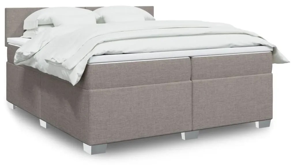 ΚΡΕΒΑΤΙ BOXSPRING ΜΕ ΣΤΡΩΜΑ TAUPE 200X200 ΕΚ. ΥΦΑΣΜΑΤΙΝΟ 3285992