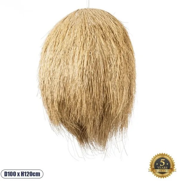 Boho Κρεμαστό Φωτιστικό Οροφής Μονόφωτο 02067 GloboStar-2067-Μπεζ 02067