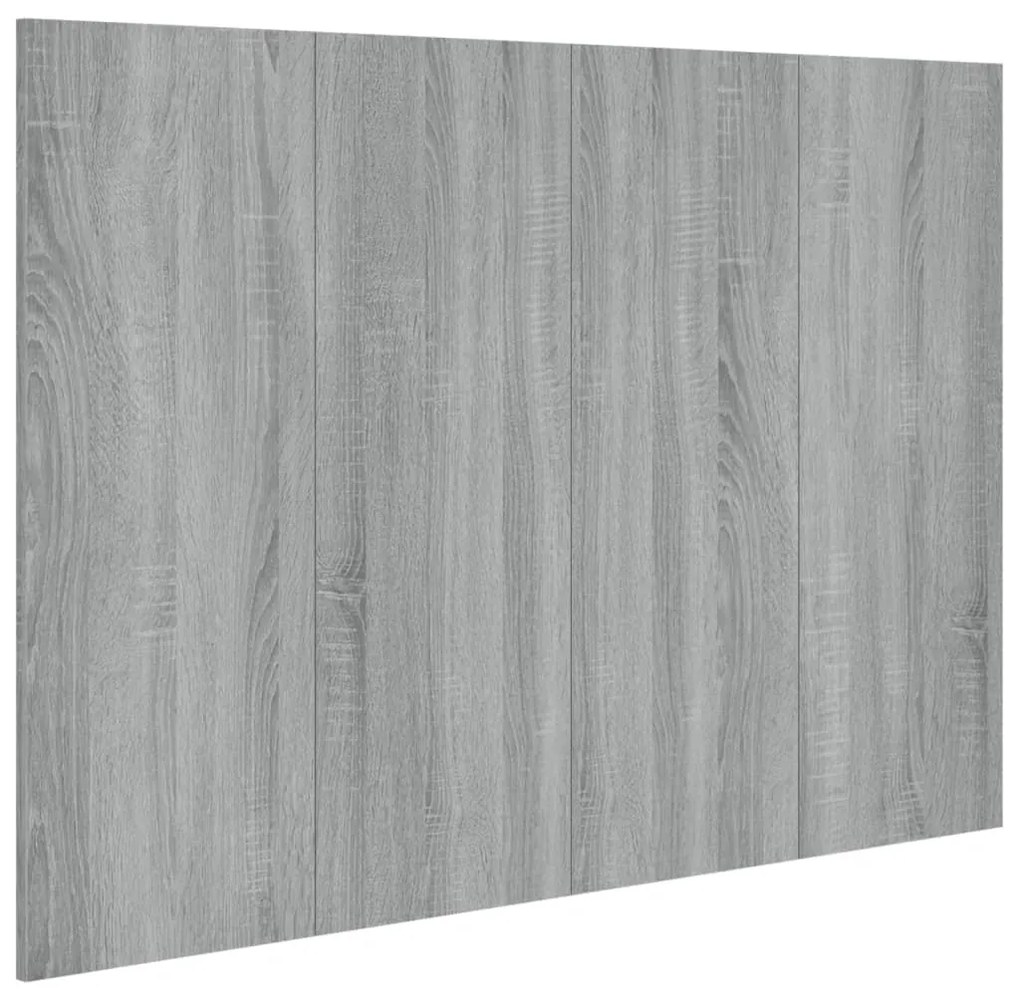 Κεφαλάρι Κρεβατιού Γκρι Sonoma 120x1,5x80 εκ. Επεξεργ. Ξύλο - Γκρι