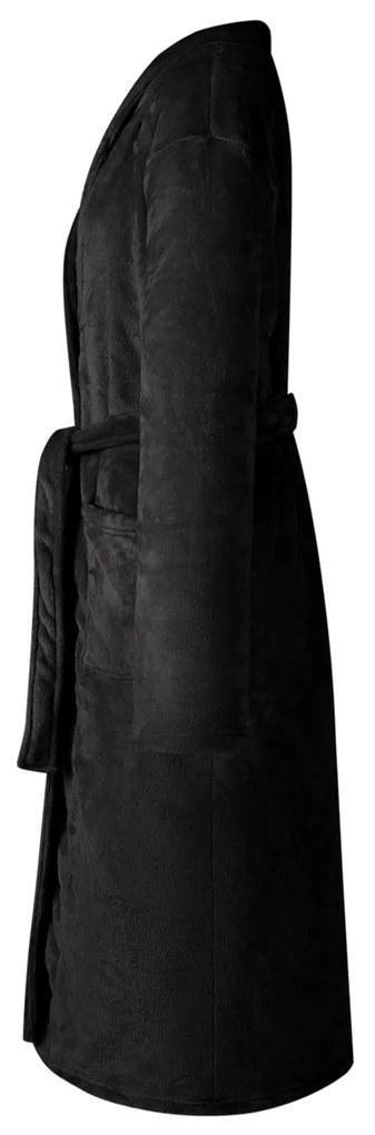 vidaXL Ρόμπα χωρίς Κουκούλα Μαύρο s Φανέλα
