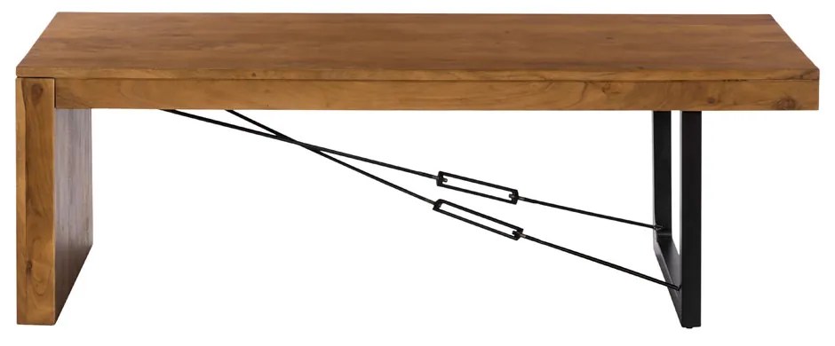 WIRE COFFEE TABLE ΚΑΡΥΔΙ ΜΑΥΡΟ 120x60xH40cm - 04-1043